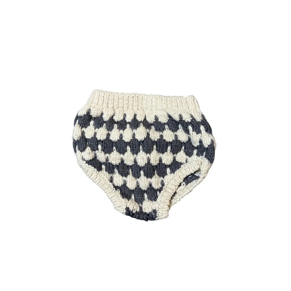NWOT Rylee + Cru Baby Sweater Bloomer Slate‎ Stripe  Size 18-24 Mo. Girl Warm